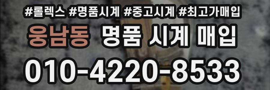웅남동 명품 시계 매입