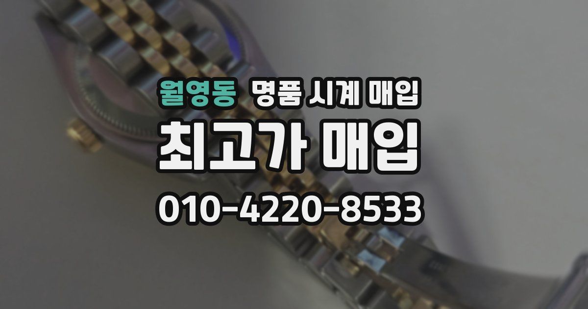 월영동 명품 시계 매입