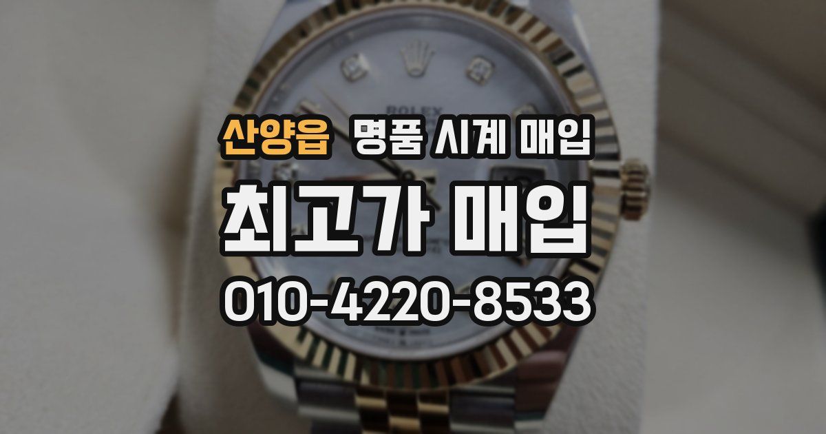 산양읍 명품 시계 매입