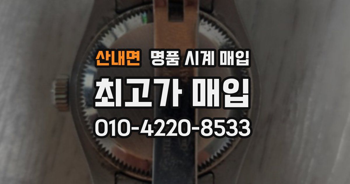 산내면 명품 시계 매입