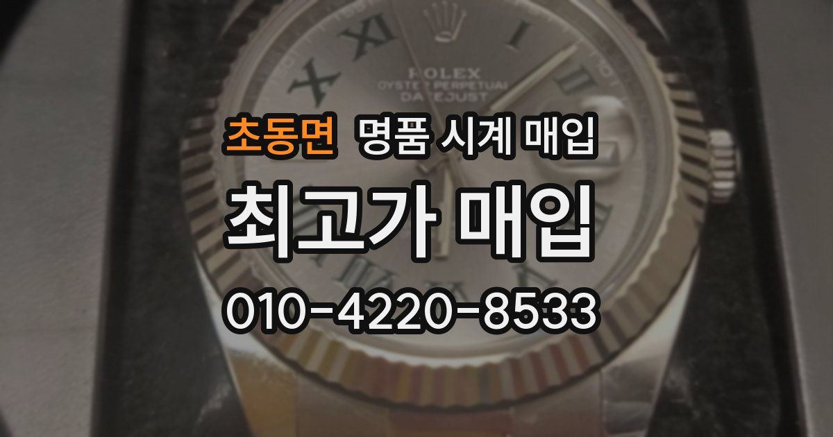 초동면 명품 시계 매입