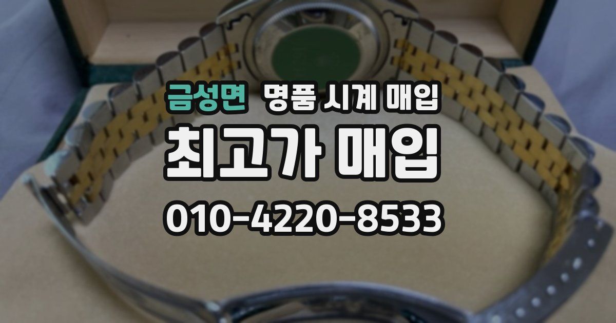 금성면 명품 시계 매입