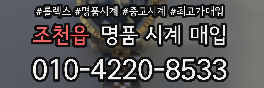 조천읍 명품 시계 매입