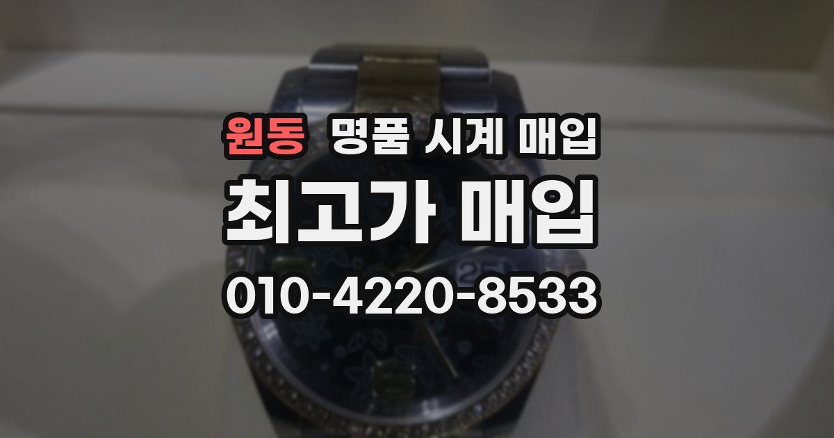 원동 명품 시계 매입