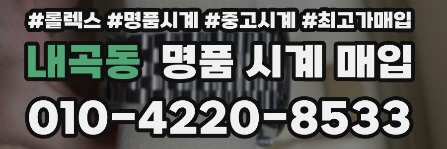 내곡동 명품 시계 매입