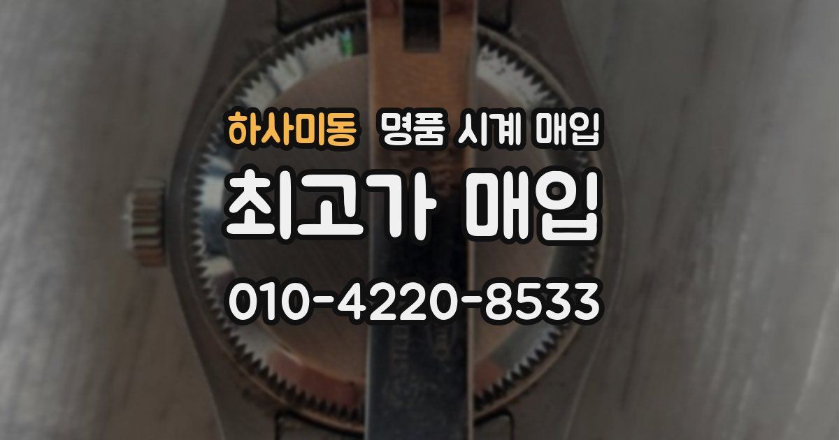 하사미동 명품 시계 매입