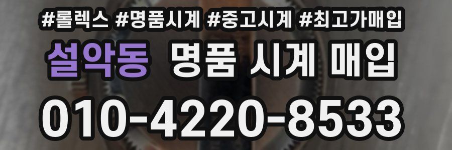 설악동 명품 시계 매입