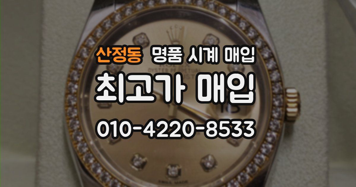산정동 명품 시계 매입