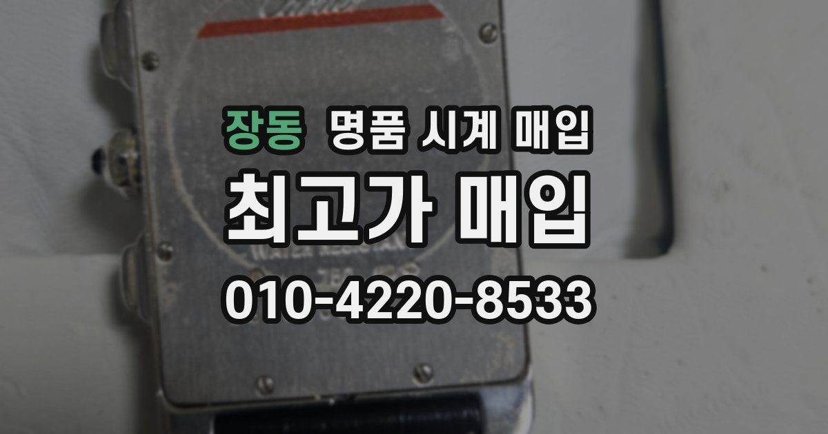 장동 명품 시계 매입