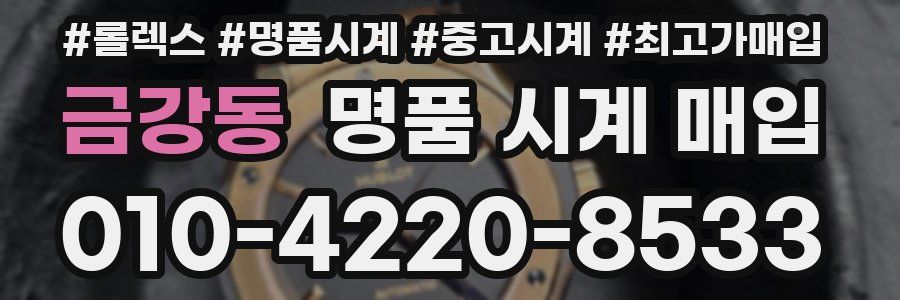 금강동 명품 시계 매입