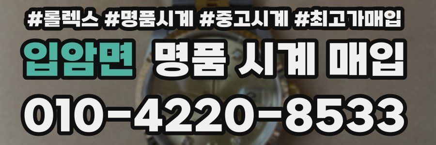 입암면 명품 시계 매입