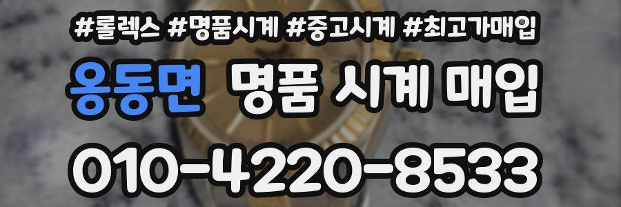 옹동면 명품 시계 매입
