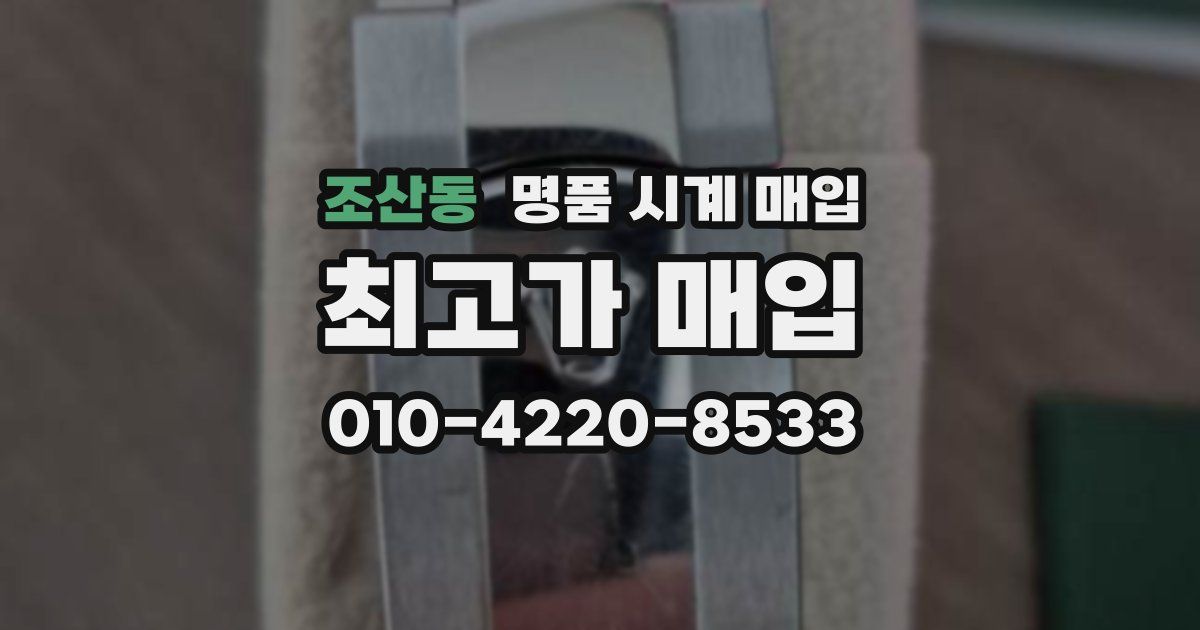 조산동 명품 시계 매입