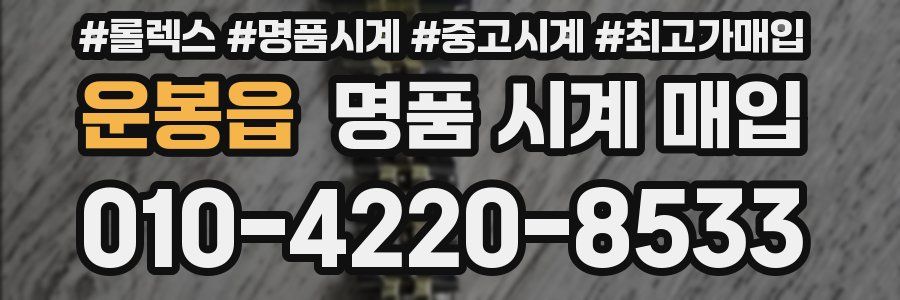 운봉읍 명품 시계 매입