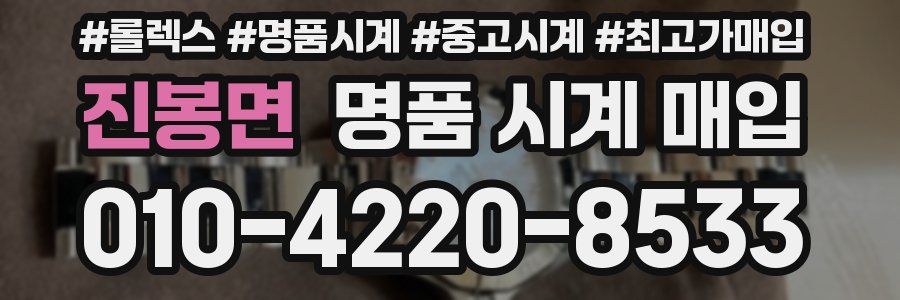 진봉면 명품 시계 매입