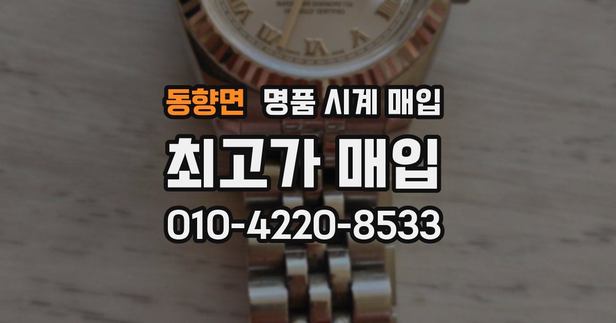 동향면 명품 시계 매입