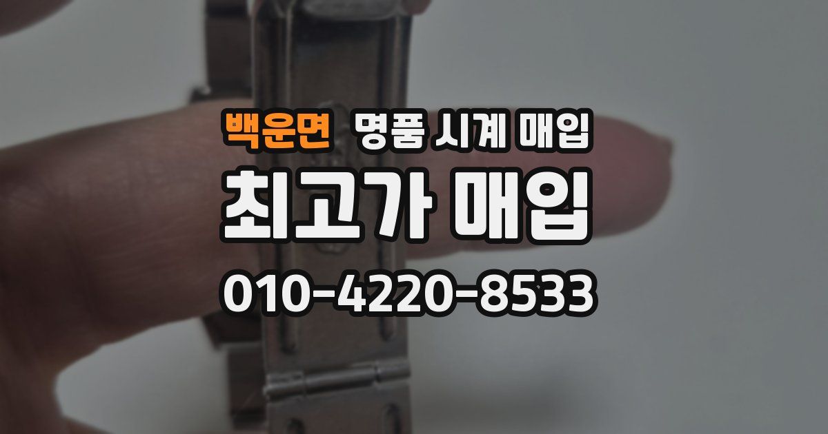 백운면 명품 시계 매입
