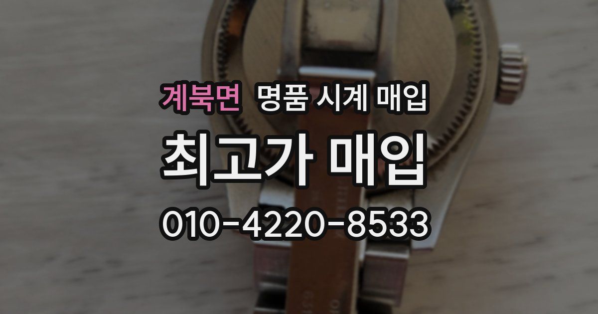 계북면 명품 시계 매입