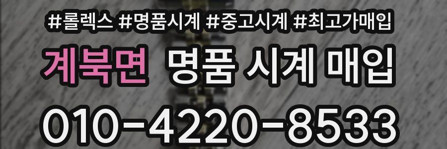 계북면 명품 시계 매입
