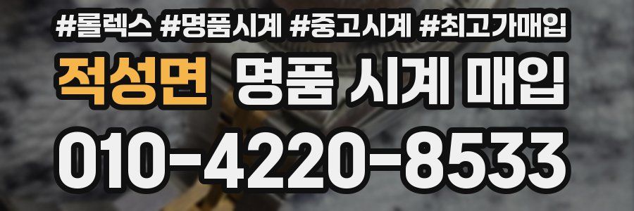 적성면 명품 시계 매입