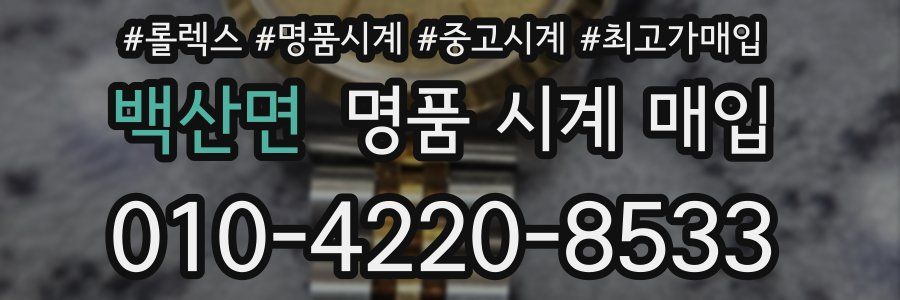 백산면 명품 시계 매입