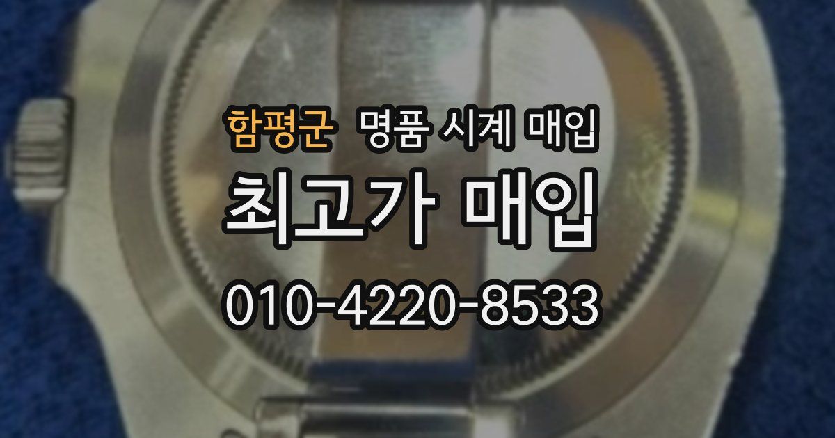 함평군 명품 시계 매입