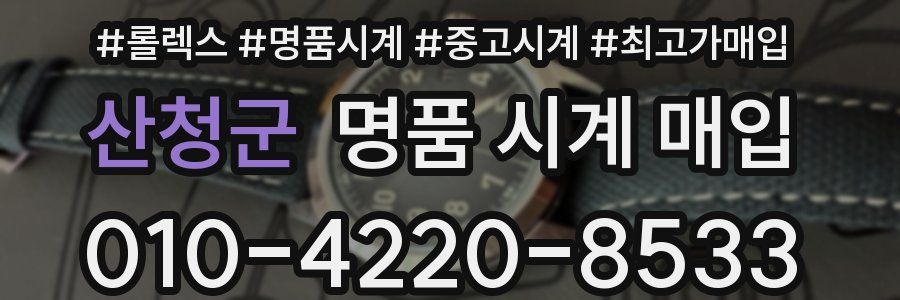 산청군 명품 시계 매입