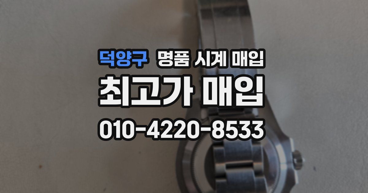 덕양구 명품 시계 매입