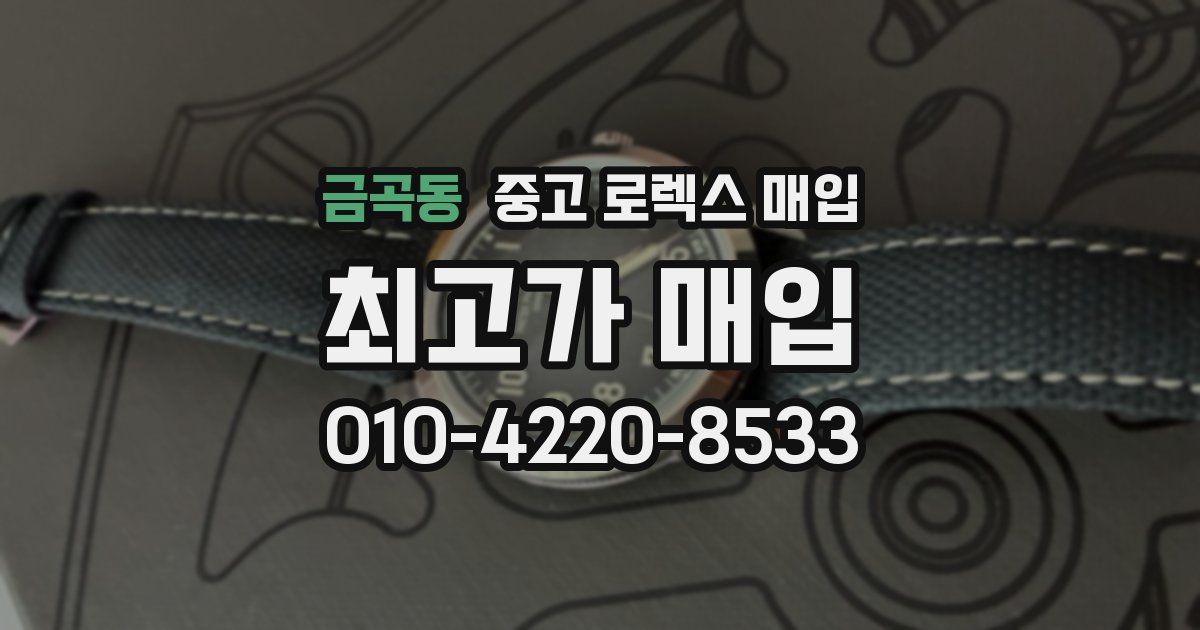 금곡동 중고 로렉스 매입
