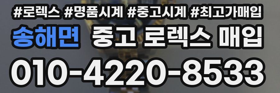 송해면 중고 로렉스 매입
