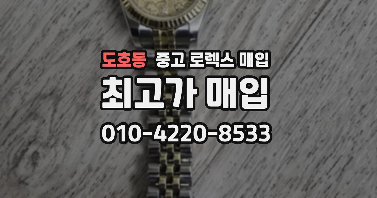 도호동 중고 로렉스 매입