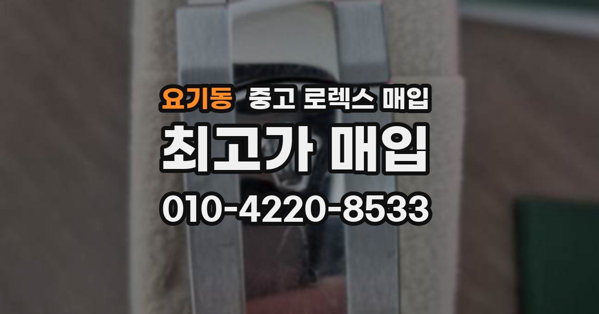요기동 중고 로렉스 매입