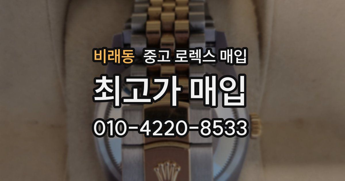 비래동 중고 로렉스 매입