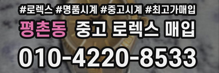 평촌동 중고 로렉스 매입