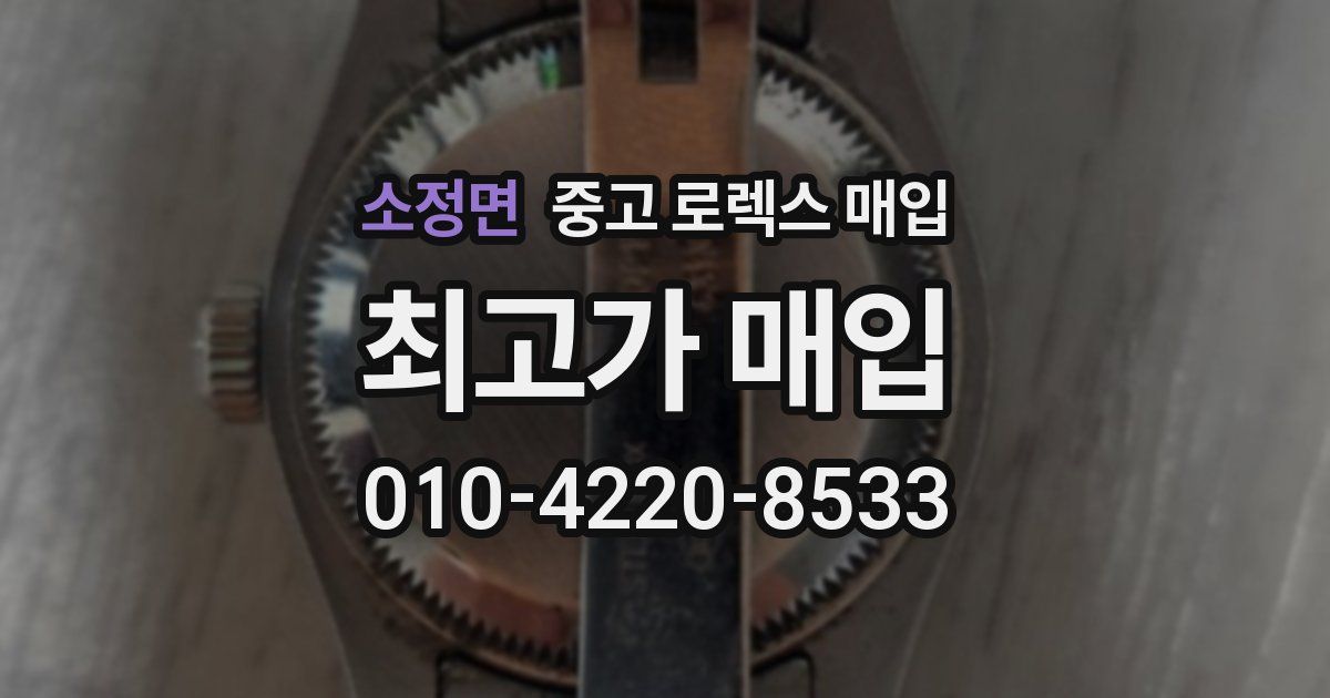 소정면 중고 로렉스 매입