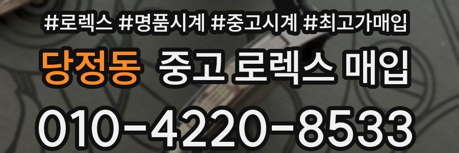 당정동 중고 로렉스 매입