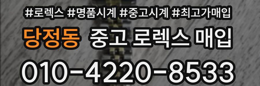 당정동 중고 로렉스 매입