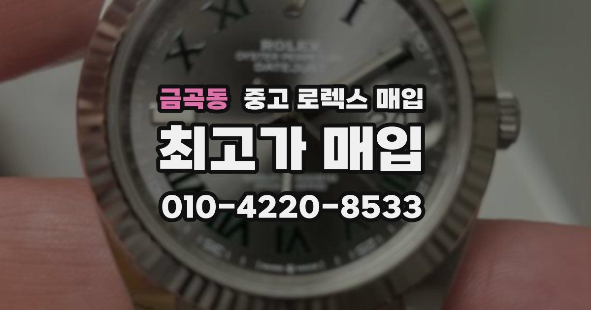 금곡동 중고 로렉스 매입