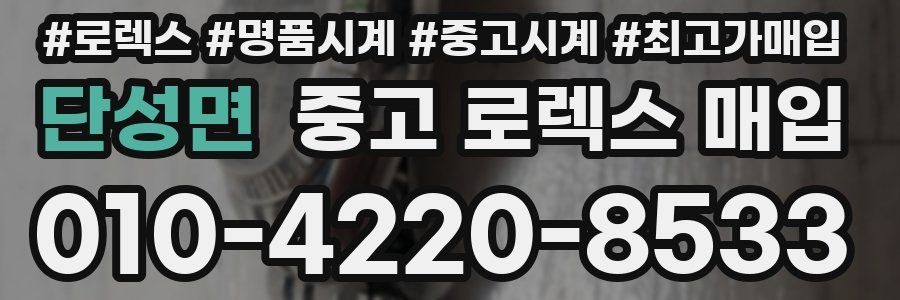 단성면 중고 로렉스 매입