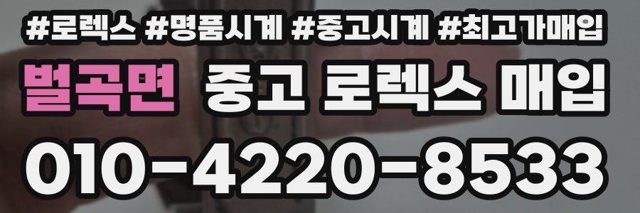 벌곡면 중고 로렉스 매입