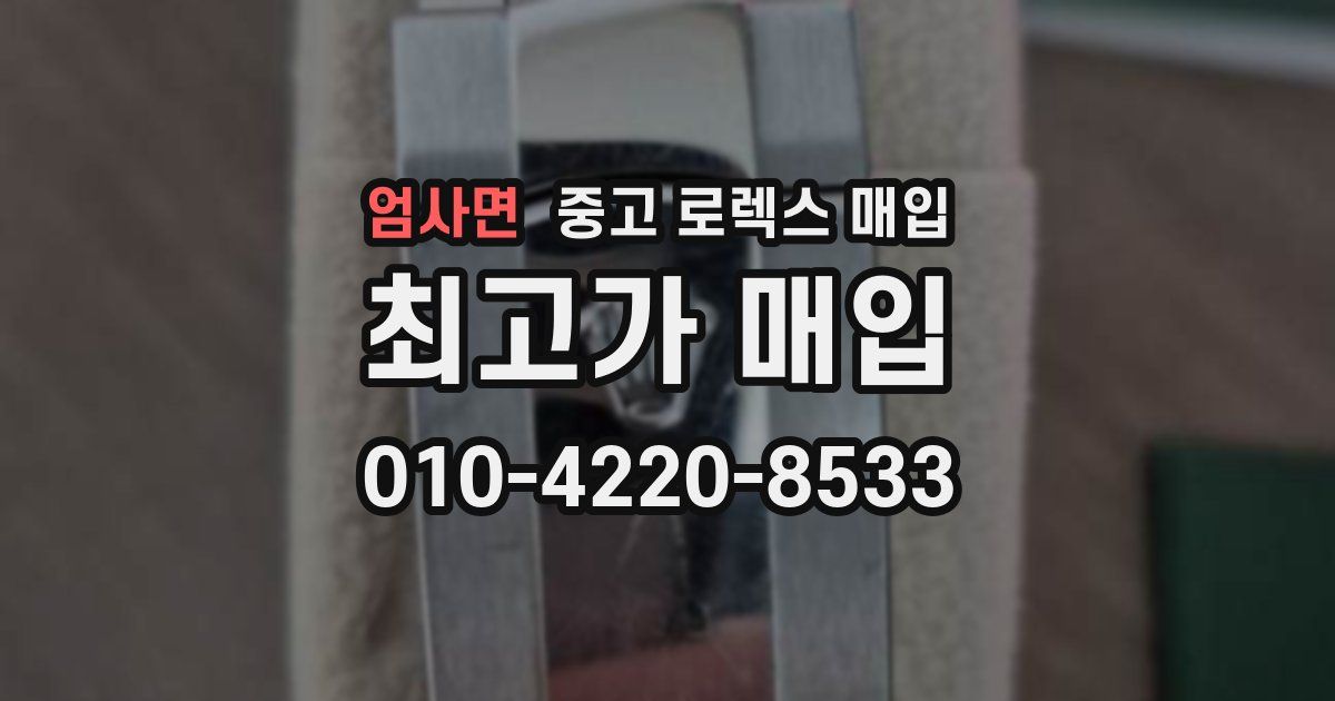 엄사면 중고 로렉스 매입