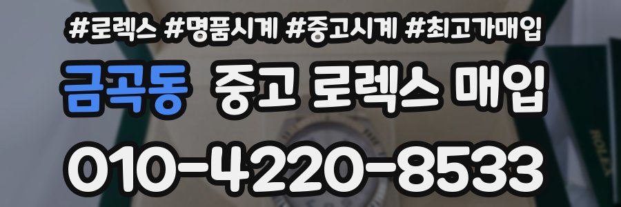 금곡동 중고 로렉스 매입