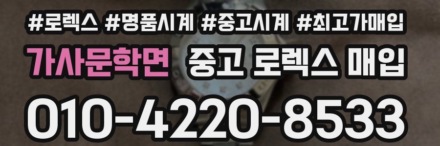 가사문학면 중고 로렉스 매입
