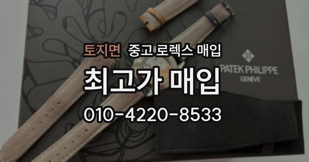 토지면 중고 로렉스 매입