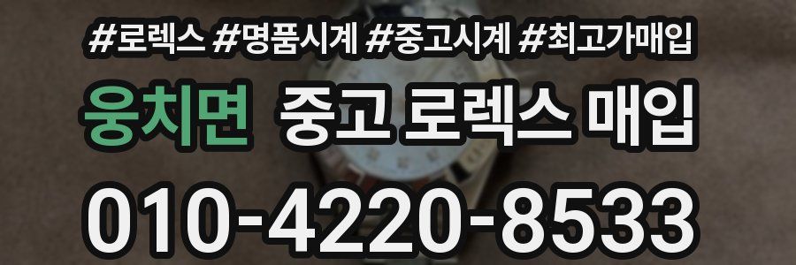 웅치면 중고 로렉스 매입