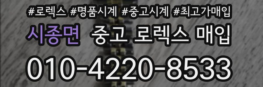 시종면 중고 로렉스 매입
