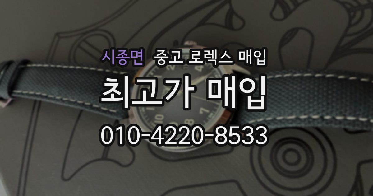 시종면 중고 로렉스 매입