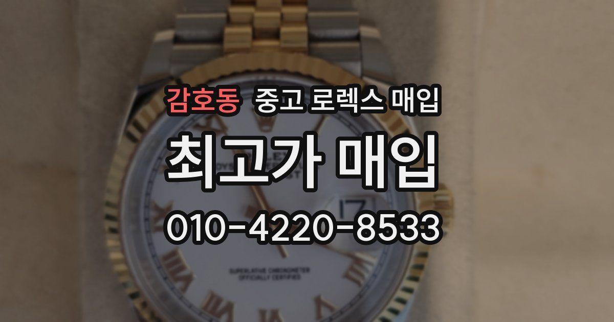 감호동 중고 로렉스 매입