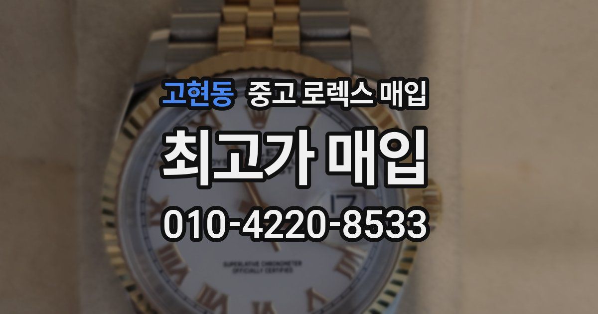 고현동 중고 로렉스 매입