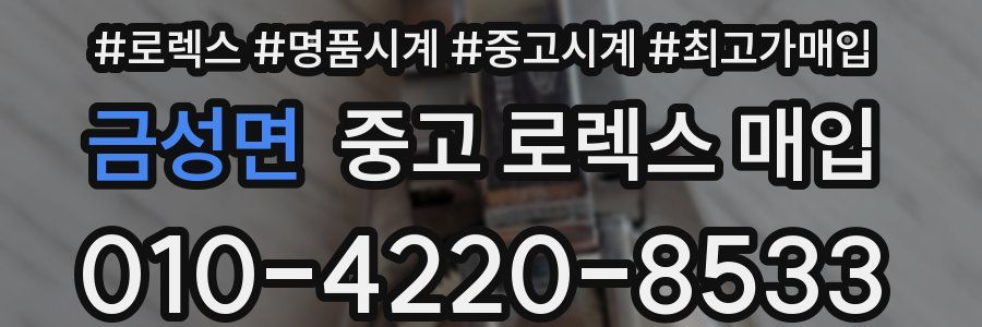 금성면 중고 로렉스 매입